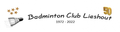 Als eerste heeft Badminton Club Lieshout een jubileumlogo ontwikkeld en alvast opgenomen op het briefpapier.