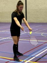 Ainana Vandegard is de nieuwe trainster van de jeugd bij Badminton Club Lieshout.