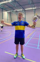 Wouter van Vijfeijken is de nieuwe “Clubkampioen Single 2024” bij de senioren van Badminton Club Lieshout